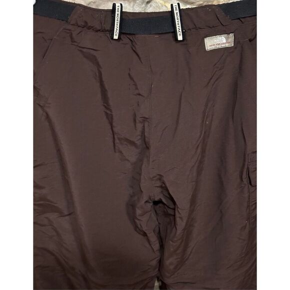 The North Face Women's Vintage Convertible Y2K Grunge Brown Belted Nylon Convert - Picture 7 of 12